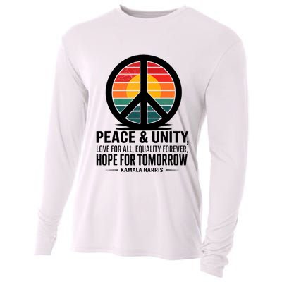 Peace Unity Love For All Equality Forever Hope For Tomorrow Cooling Performance Long Sleeve Crew