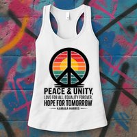 Peace Unity Love For All Equality Forever Hope For Tomorrow Womens Tank Top