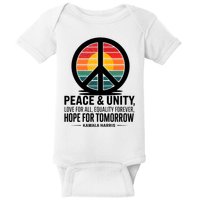 Peace Unity Love For All Equality Forever Hope For Tomorrow Baby Bodysuit