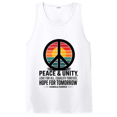 Peace Unity Love For All Equality Forever Hope For Tomorrow PosiCharge Competitor Tank