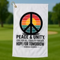 Peace Unity Love For All Equality Forever Hope For Tomorrow Golf Towel