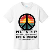 Peace Unity Love For All Equality Forever Hope For Tomorrow Kids T-Shirt