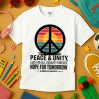 Peace Unity Love For All Equality Forever Hope For Tomorrow Kids T-Shirt