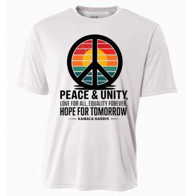 Peace Unity Love For All Equality Forever Hope For Tomorrow Cooling Performance Crew T-Shirt