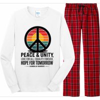 Peace Unity Love For All Equality Forever Hope For Tomorrow Long Sleeve Pajama Set