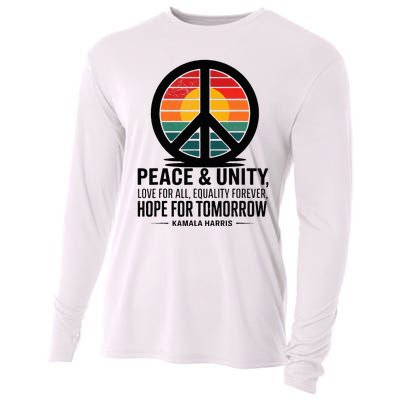 Peace Unity Love For All Equality Forever Hope For Tomorrow Cooling Performance Long Sleeve Crew