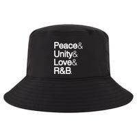 Peace Unity Love & R&B RnB Soul Music Lovers Cool Comfort Performance Bucket Hat