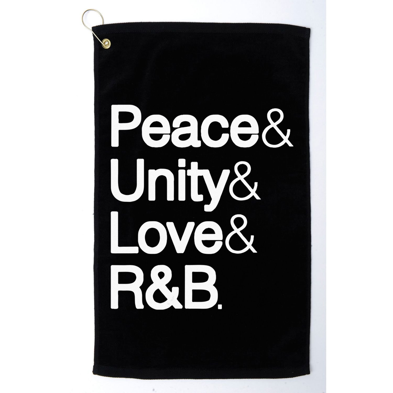 Peace Unity Love & R&B RnB Soul Music Lovers Golf Towel