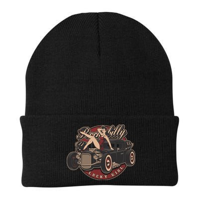 Pin Up Lucky Girl Classic Hot Rod Rockabilly Beanie
