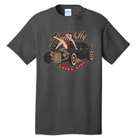 Pin Up Lucky Girl Classic Hot Rod Rockabilly Tall T-Shirt