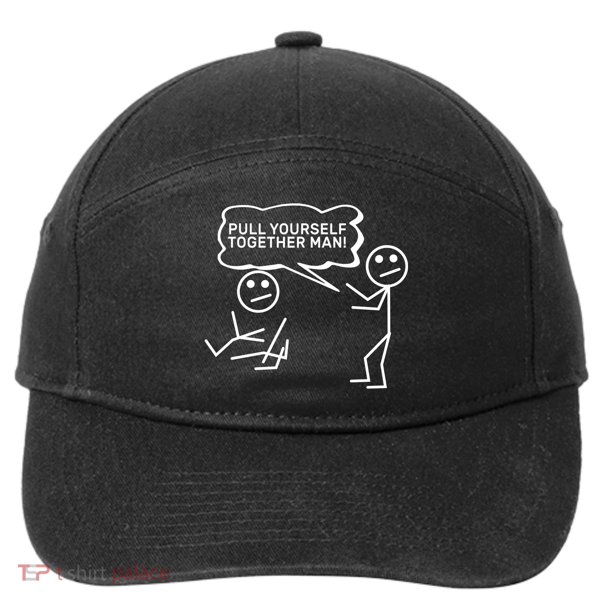 Pull Yourself Together Man 7-Panel Snapback Hat
