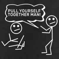 Pull Yourself Together Man Adult Drive Performance Visor