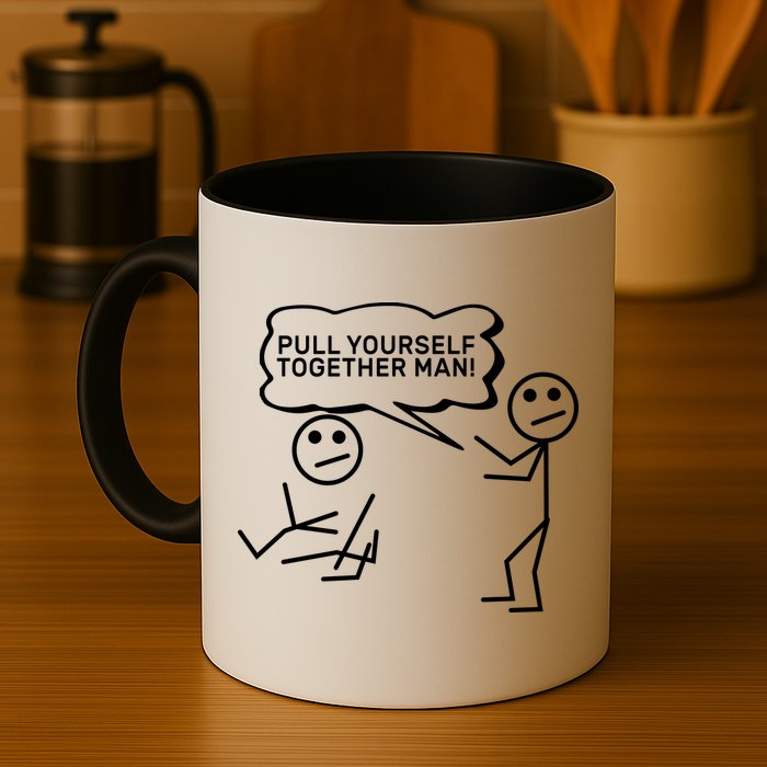 Pull Yourself Together Man Mug