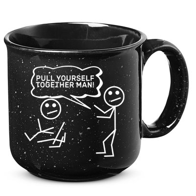 Pull Yourself Together Man 15oz Campfire Ceramic Mug