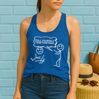Pull Yourself Together Man Womens Tank Top