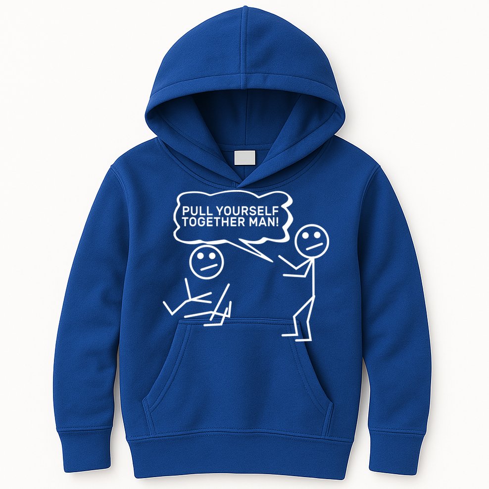 Pull Yourself Together Man Kids Hoodie