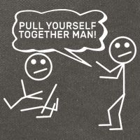 Pull Yourself Together Man Cotton Canvas Backpack