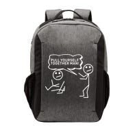 Pull Yourself Together Man Vector Backpack