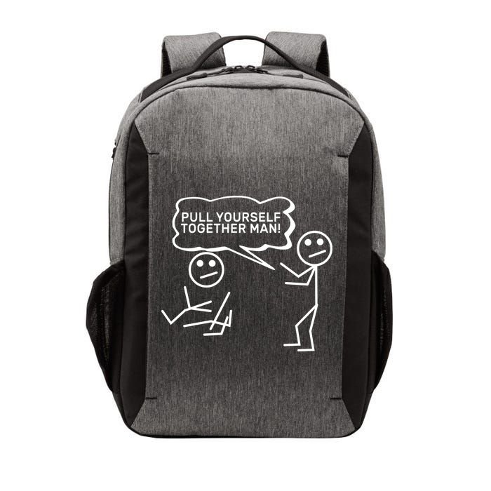 Pull Yourself Together Man Vector Backpack