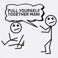Pull Yourself Together Man Stainless Steel Travel Mug