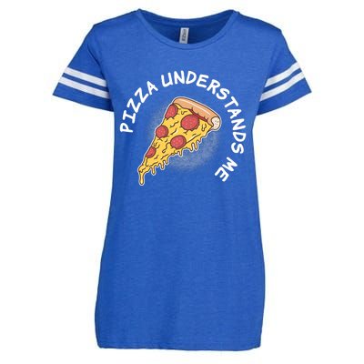 Pizza Understands Me Fast Food Lover Gift Enza Ladies Jersey Football T-Shirt