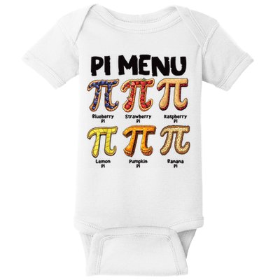 Pi U Math Teacher Pi Day 3.14 Pie Baby Bodysuit
