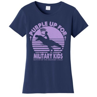 Purple Up Military Month Of The Military T Rex Child Women's T-Shirt