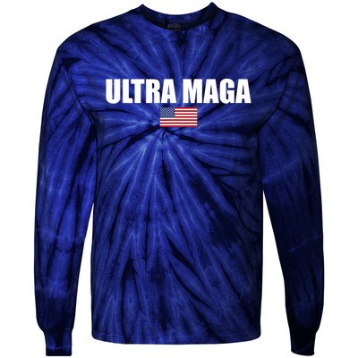 Proud Ultra Maga For Republican #Ultra MAGA For Men And Women Tie-Dye Long Sleeve Shirt