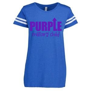 Purple Up Military Month Purple Up Gift Enza Ladies Jersey Football T-Shirt