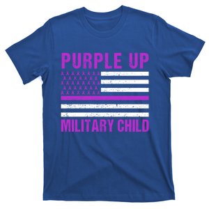 Purple Up Month Of Military Appreciation Military Funny Gift T-Shirt