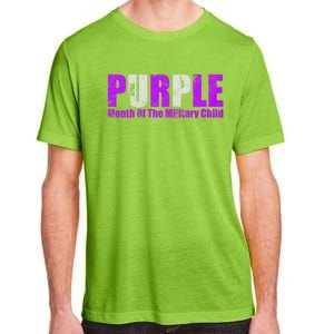 Purple Up Month Of Military Awareness Gift Adult ChromaSoft Performance T-Shirt