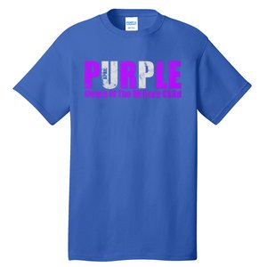 Purple Up Month Of Military Awareness Gift Tall T-Shirt