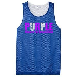 Purple Up Month Of Military Awareness Gift Mesh Reversible Basketball Jersey Tank