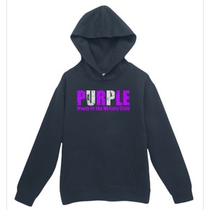 Purple Up Month Of Military Awareness Gift Urban Pullover Hoodie