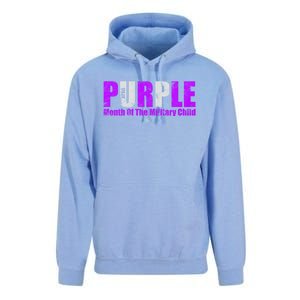 Purple Up Month Of Military Awareness Gift Unisex Surf Hoodie