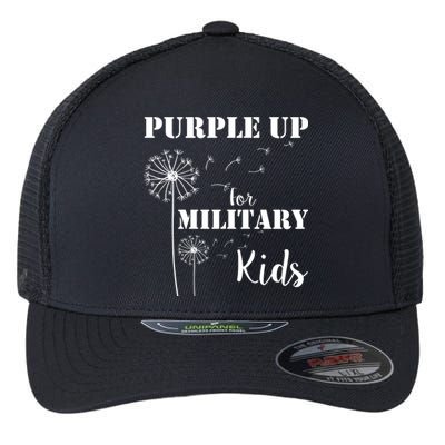 Purple Up Military Child Flexfit Unipanel Trucker Cap