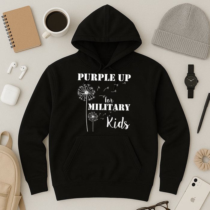 Purple Up Military Child Hoodie