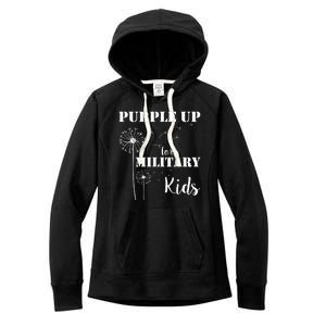 Purple Up Military Child Women's Fleece Hoodie