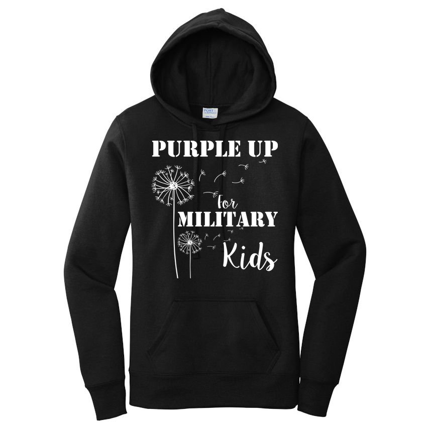 Purple Up Military Child Women's Pullover Hoodie