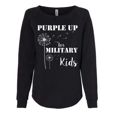 Purple Up Military Child Womens California Wash Sweatshirt