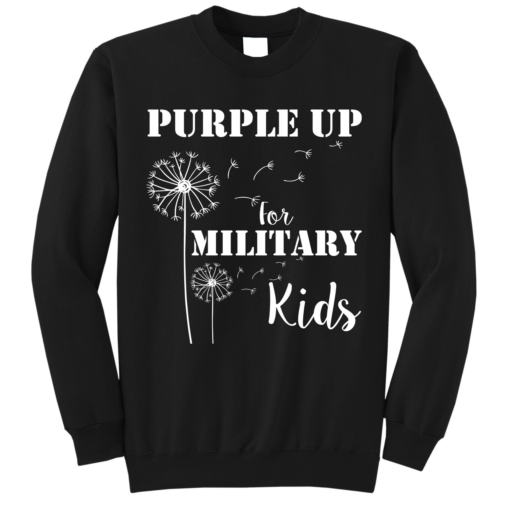 Purple Up Military Child Tall Sweatshirt