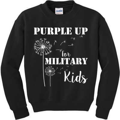 Purple Up Military Child Kids Sweatshirt