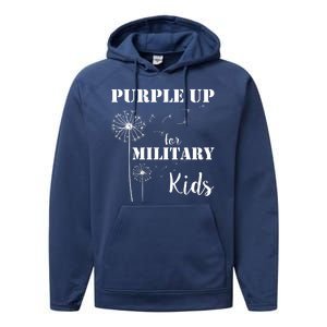 Purple Up Military Child Performance Fleece Hoodie