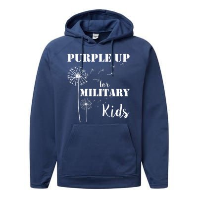 Purple Up Military Child Performance Fleece Hoodie