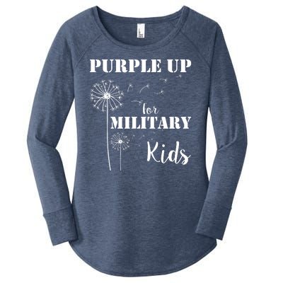 Purple Up Military Child Women's Perfect Tri Tunic Long Sleeve Shirt