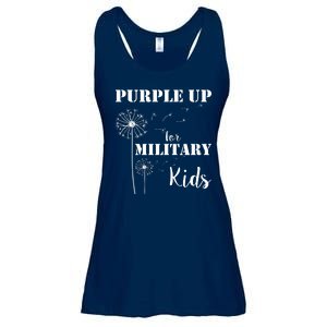 Purple Up Military Child Ladies Essential Flowy Tank