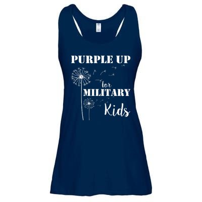 Purple Up Military Child Ladies Essential Flowy Tank