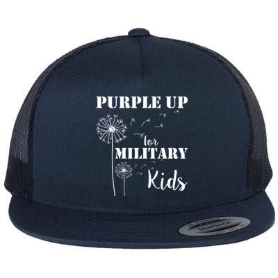 Purple Up Military Child Flat Bill Trucker Hat