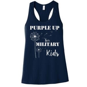 Purple Up Military Child Women's Racerback Tank