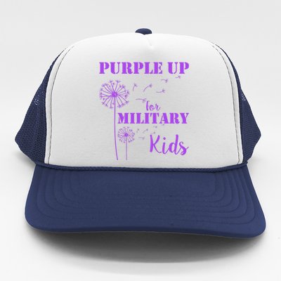 Purple Up Military Child Trucker Hat